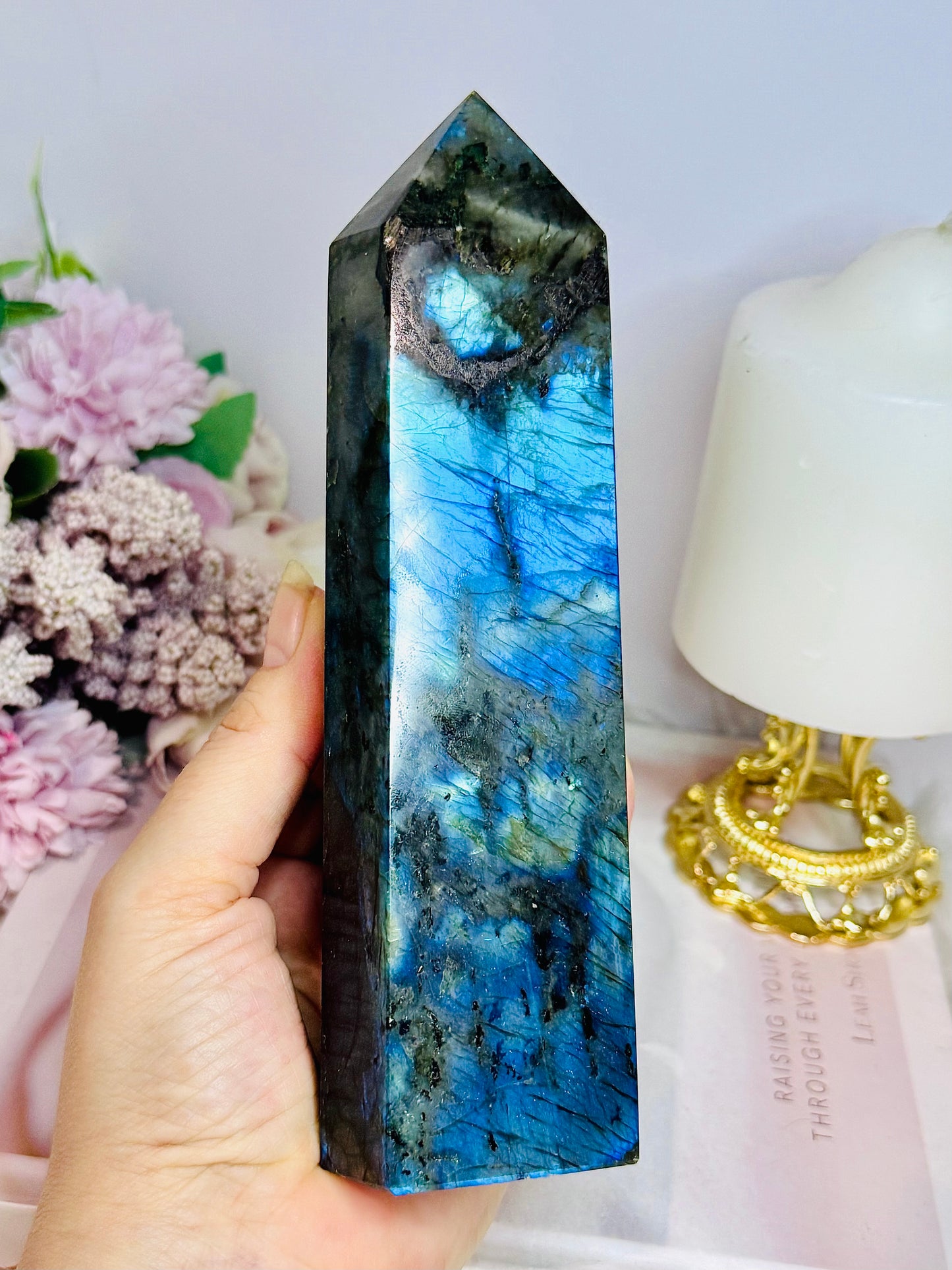 Large Labradorite Tower Full of Flash 18cm 738g