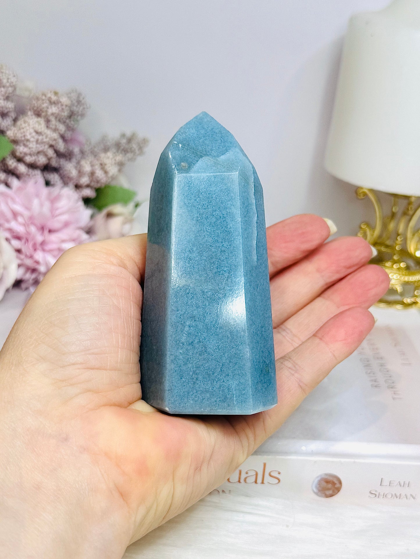 Chunky Blue Trolleite High Grade Tower 243g 9.5cm