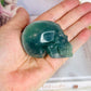 Beautiful Green Fluorite Carved Skull 7cm