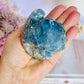 Blue Celestite Chunky Natural Druzy Freeform On Stand 535grams