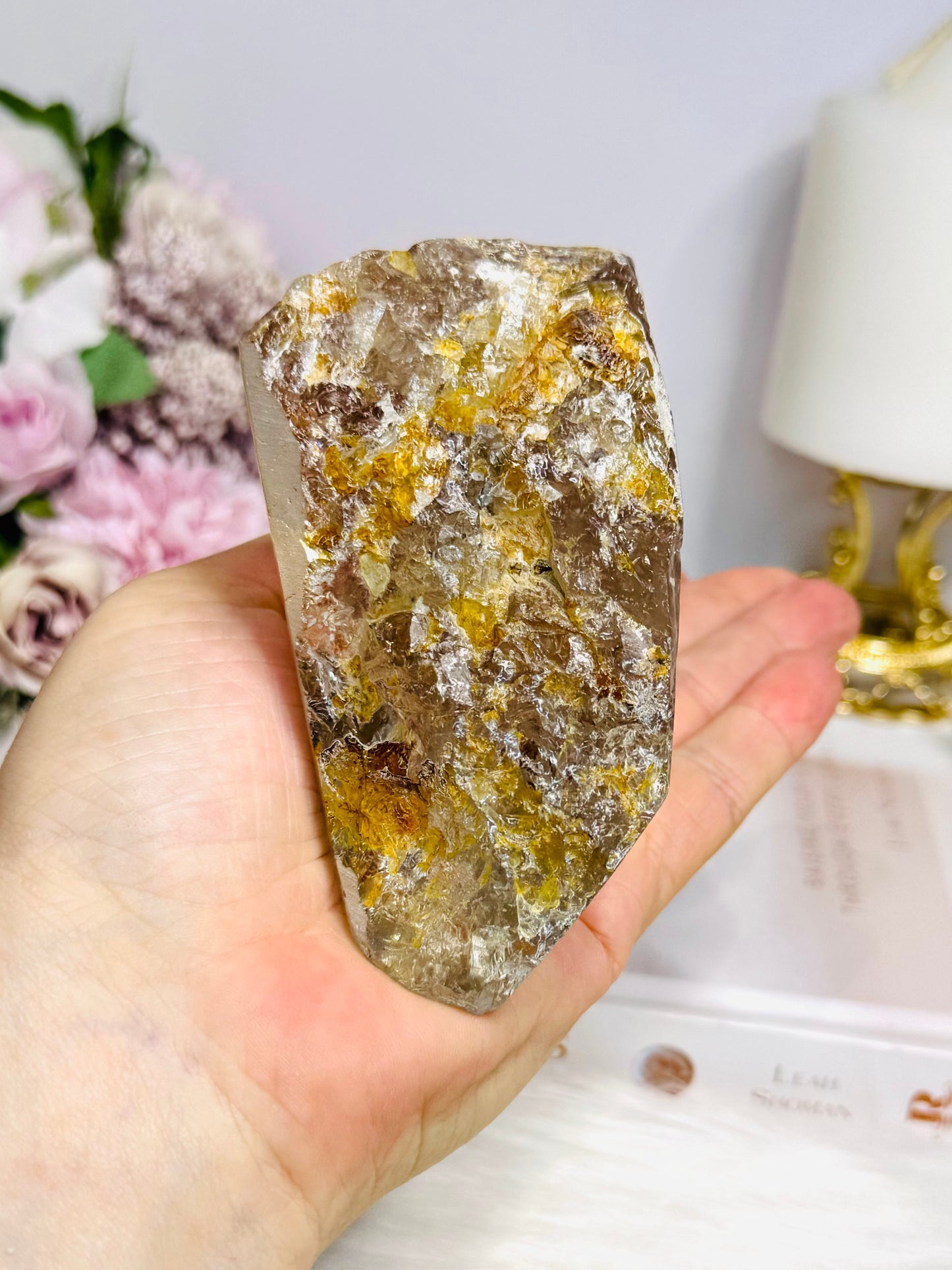 Natural Golden Healer Quartz Polished Freeform 10cm 421g