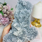 Large Natural Raw Sparkling Crystal Cluster on Stand 17cm 751g