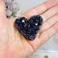 Small Amethyst Cluster Heart