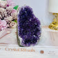High Grade Deep Purple Amethyst Base Cut Cluster 10cm 519g