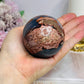 Large Football | Volcano Agate Sphere on Stand 336g