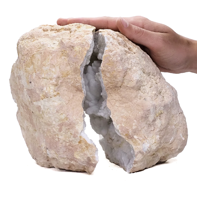 Huge Natural Calcite Moroccan Geode Pair 5.9KG