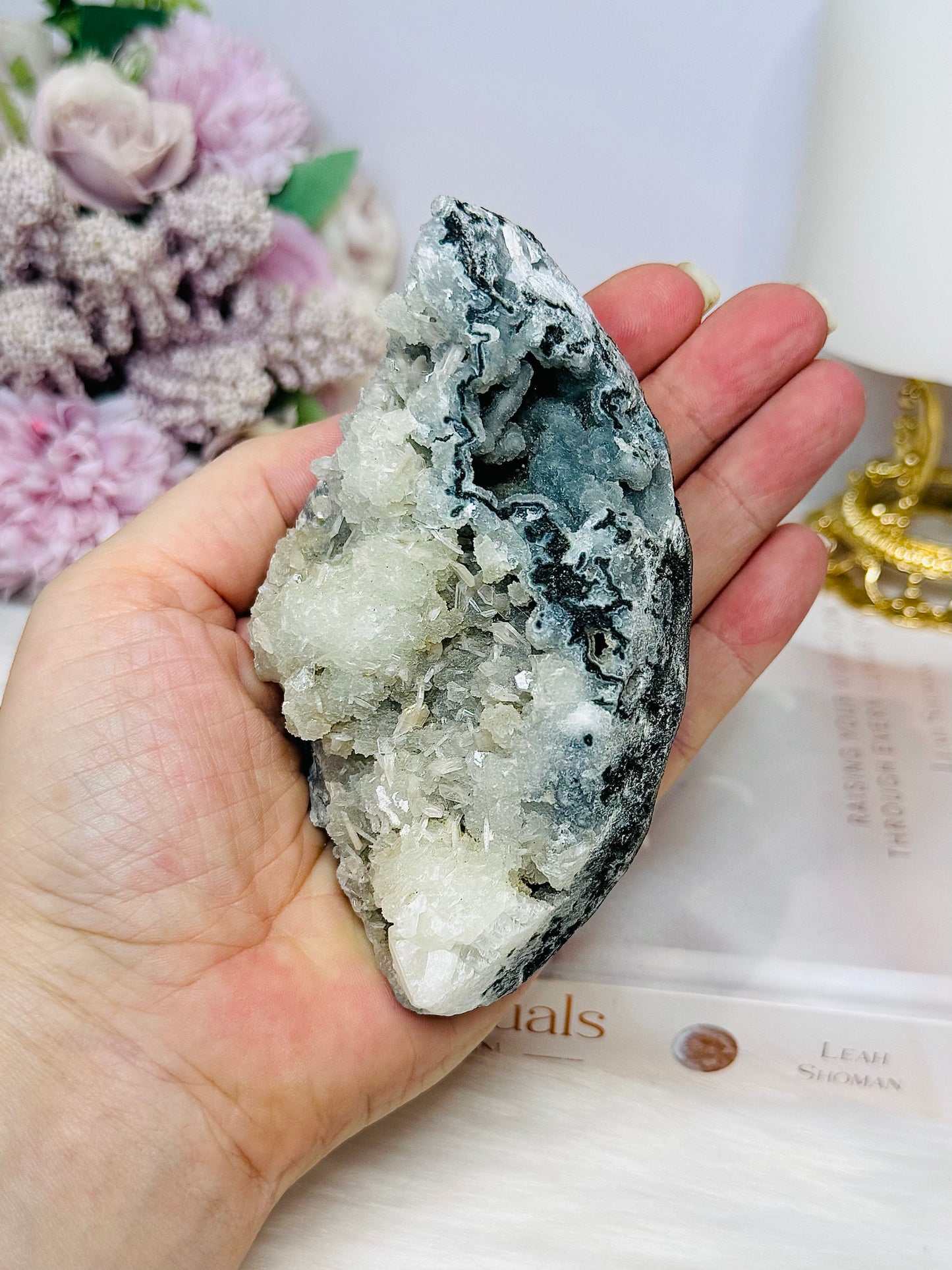 Natural Apophyllite Cluster 12cm 323g
