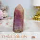Lavender Rose Quartz Tower 8cm