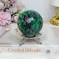 Ruby Zoisite Sphere on Stand 369g