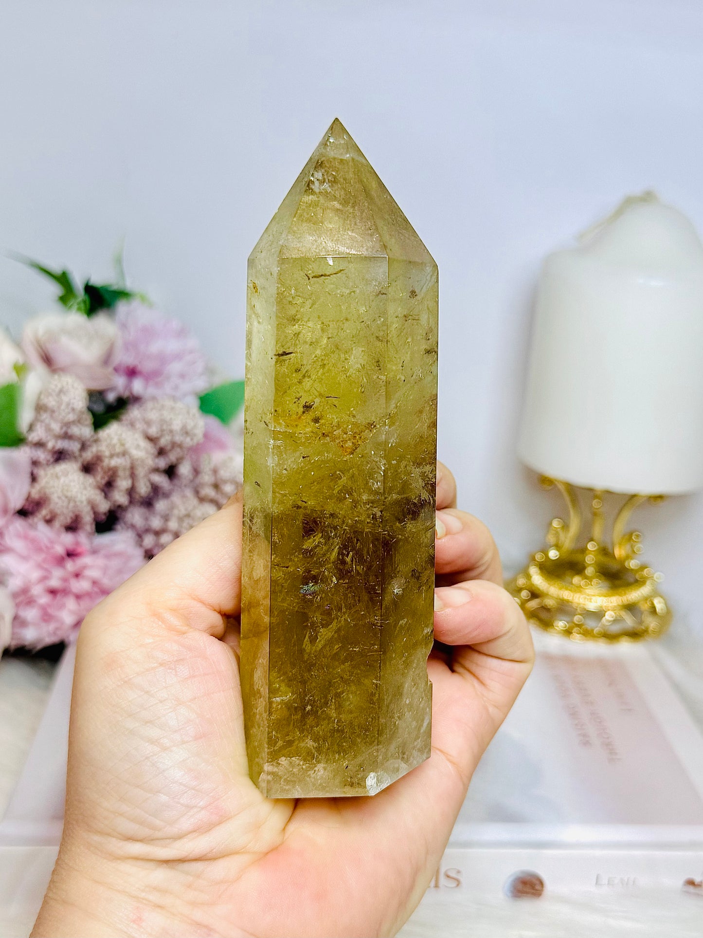 Smokey Citrine Tower 14cm