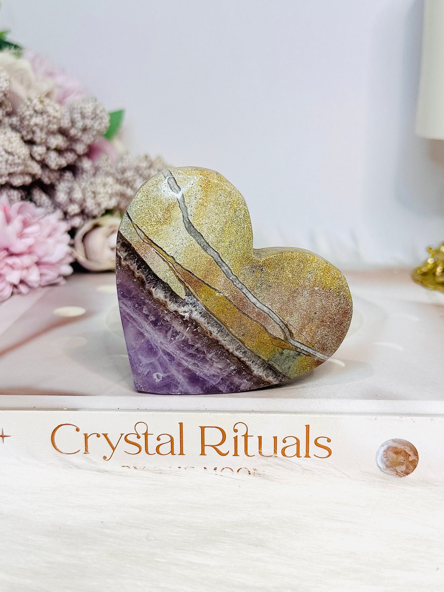 Crazy Lace Amethyst Heart 7.5cm