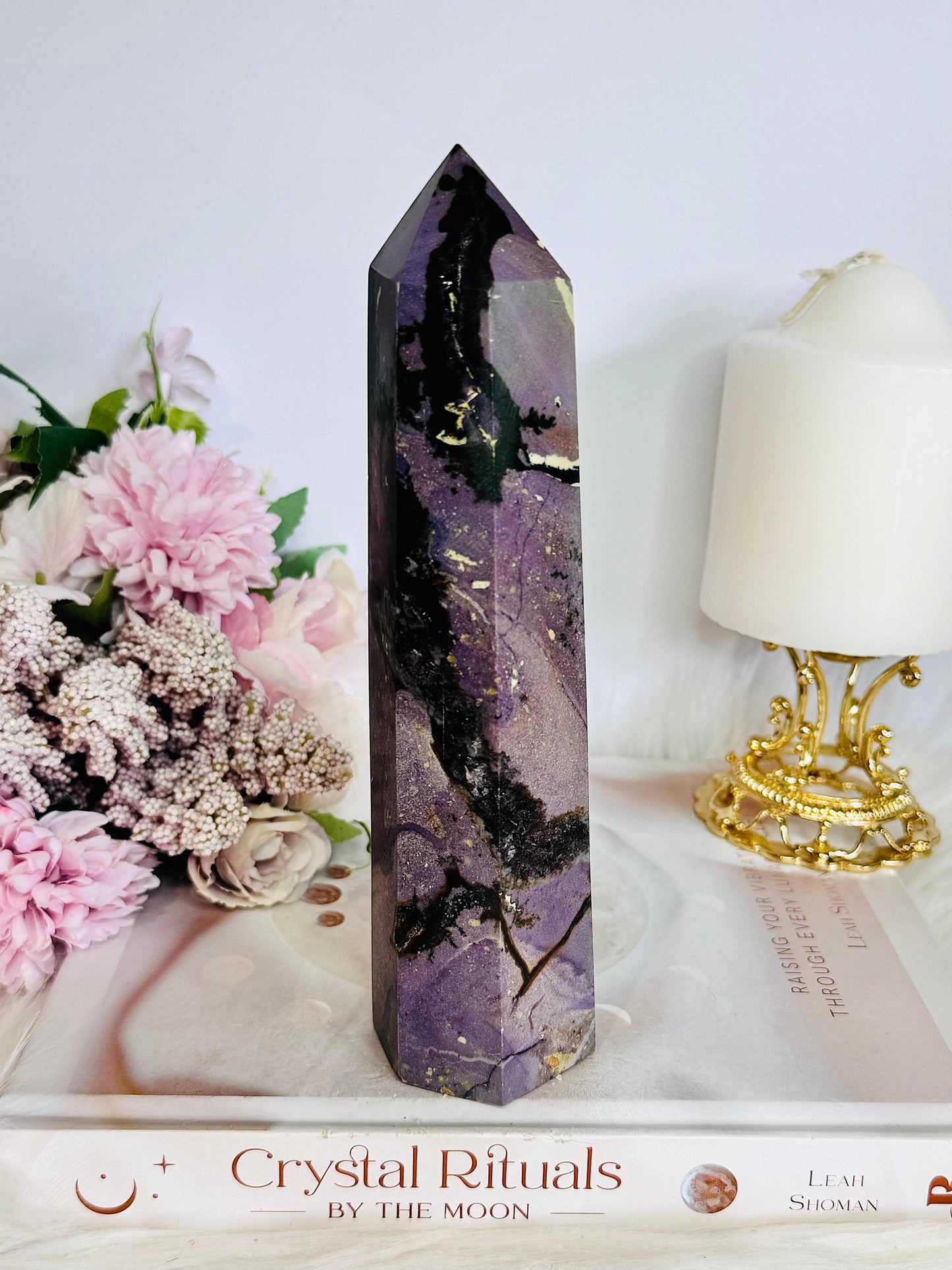 Stunning Large Chunky Root Fluorite Tower 19cm