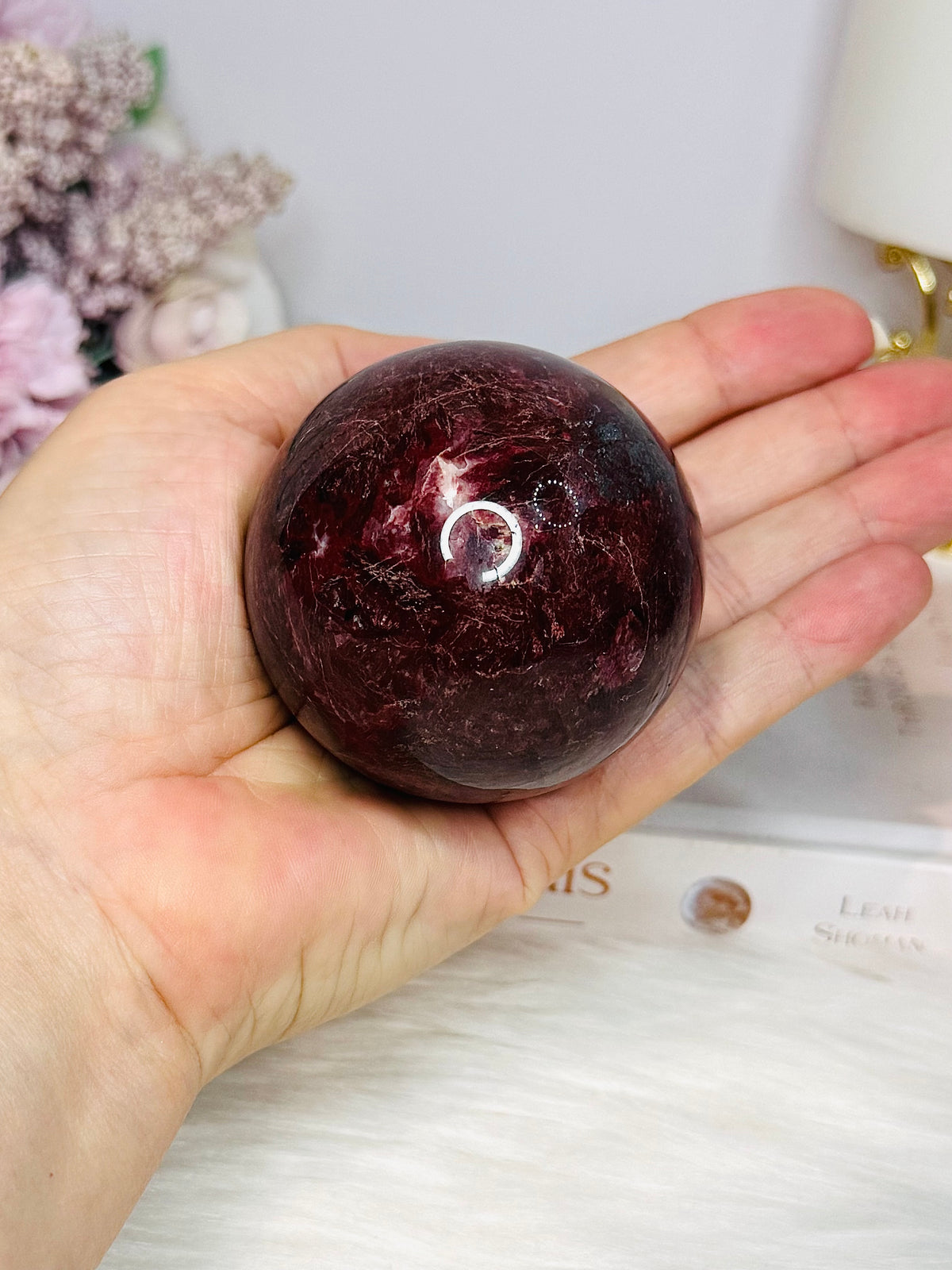 Red Jasper Sphere on Stand 309g