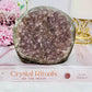 Large 998gram Galaxy Amethyst Base Cut Sugar Cluster From Uruguay