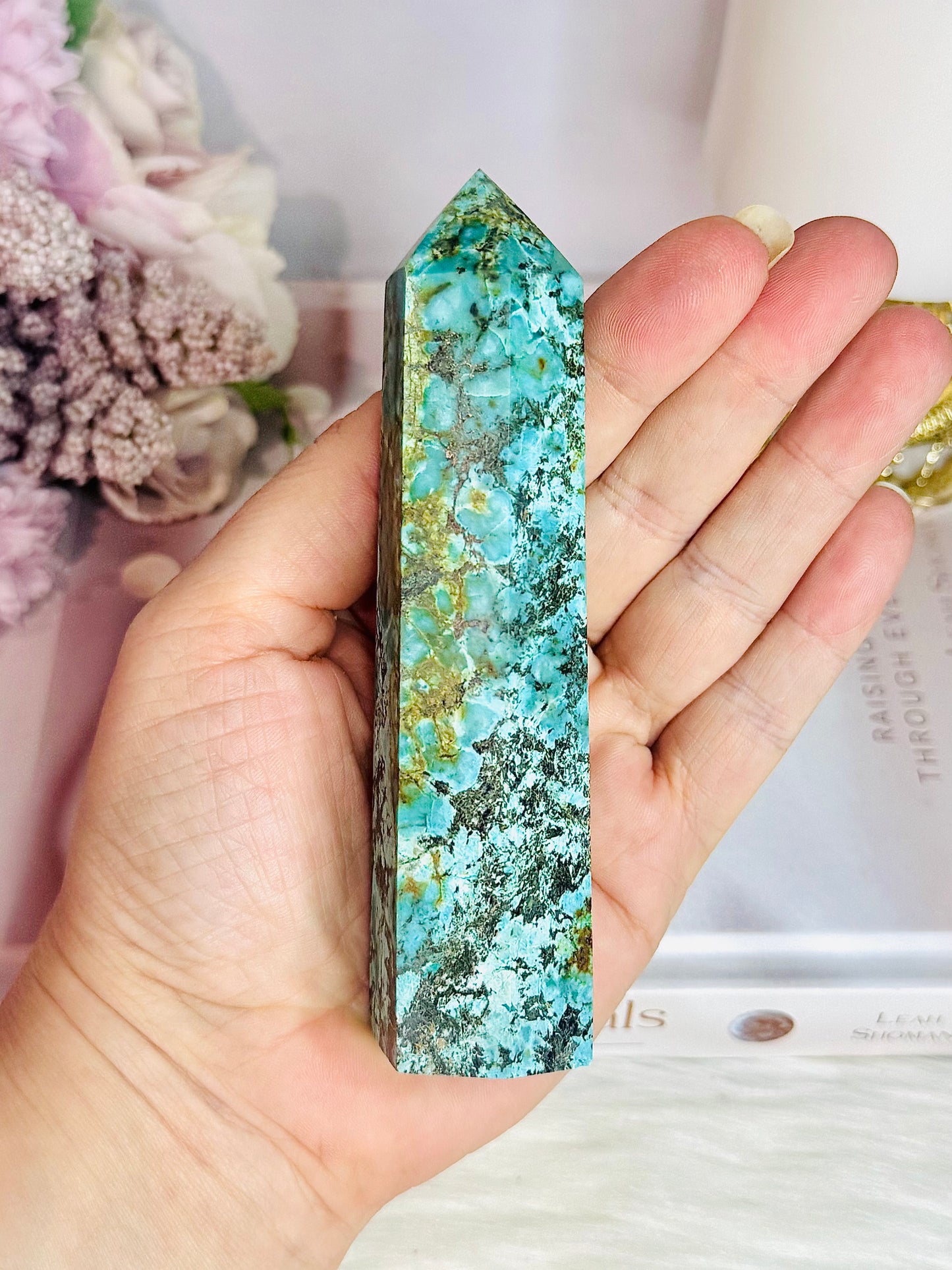 Natural Stunning Turquoise Tower 12cm