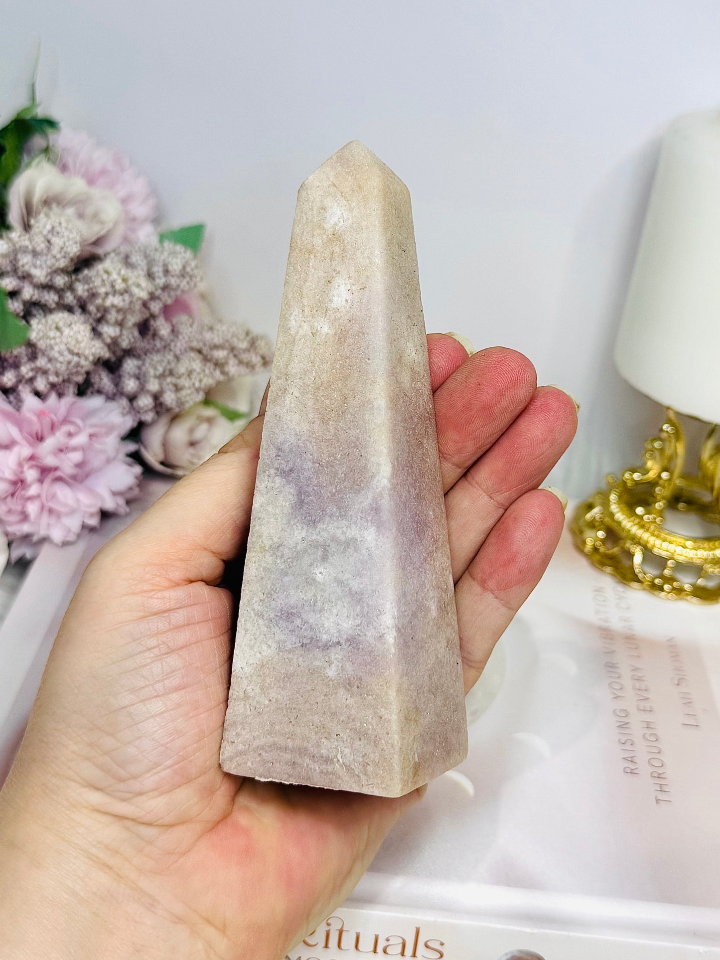 Natural Pink Amethyst Obelisk | Tower 13cm 235g