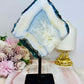 Large Natural Blue Agate Slab On Stand 23cm