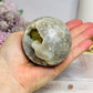 Druzy Agate Sphere on Stand 376g