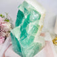 Incredible Huge 2.68KG Natural Green Fluorite Chunky Tower | Obelisk with Rainbows 
(please note back of tower is not flat see pics)