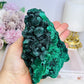 High Grade Velvet Botryoidal Malachite Natural Specimen on Stand 882g 15cm