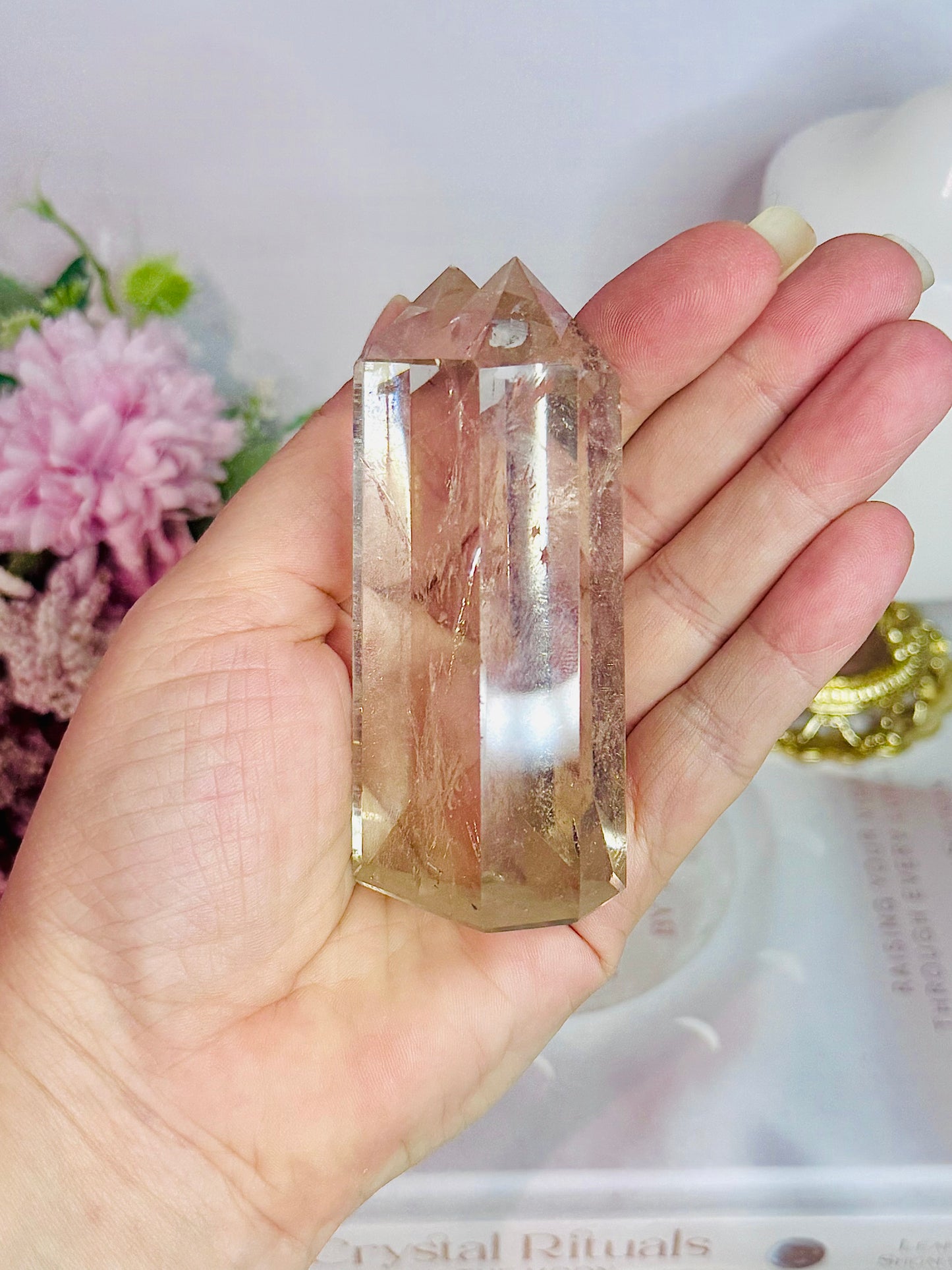 Supports Anxiety & Depression ~ Smokey Quartz Twin | Double Tower 8cm