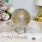 Smokey Quartz Sphere On Stand 242g