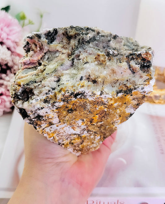 Absolutely Stunning Large Chunky Natural Pink Opal Specimen 668gram