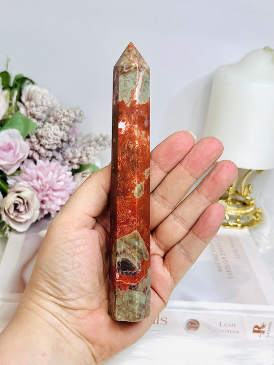 Money Agate Tower 16.5cm