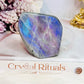 Natural Labradorite Polished Freeform With Gorgeous Pink Purple & Blue Flash 7cm