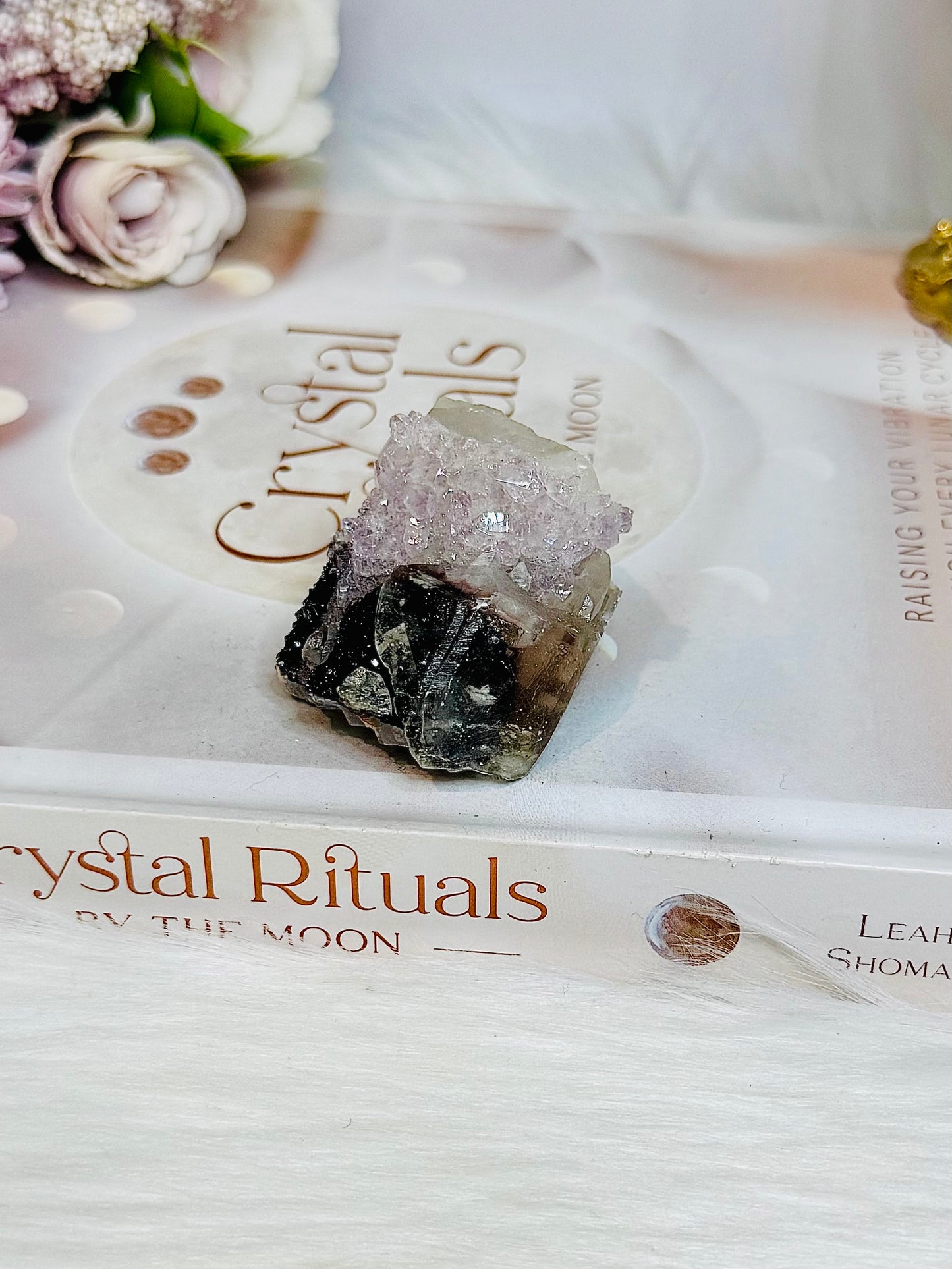 High Grade Amethyst in Calcite Cluster 73g