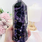 Classy & Truly Fabulous Large 16cm Chunky 865gram Purple Root Fluorite Tower ~ A Stunning Piece