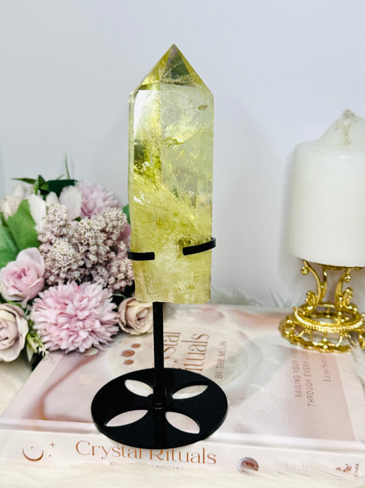 Citrine Tower 21cm Inc Stand