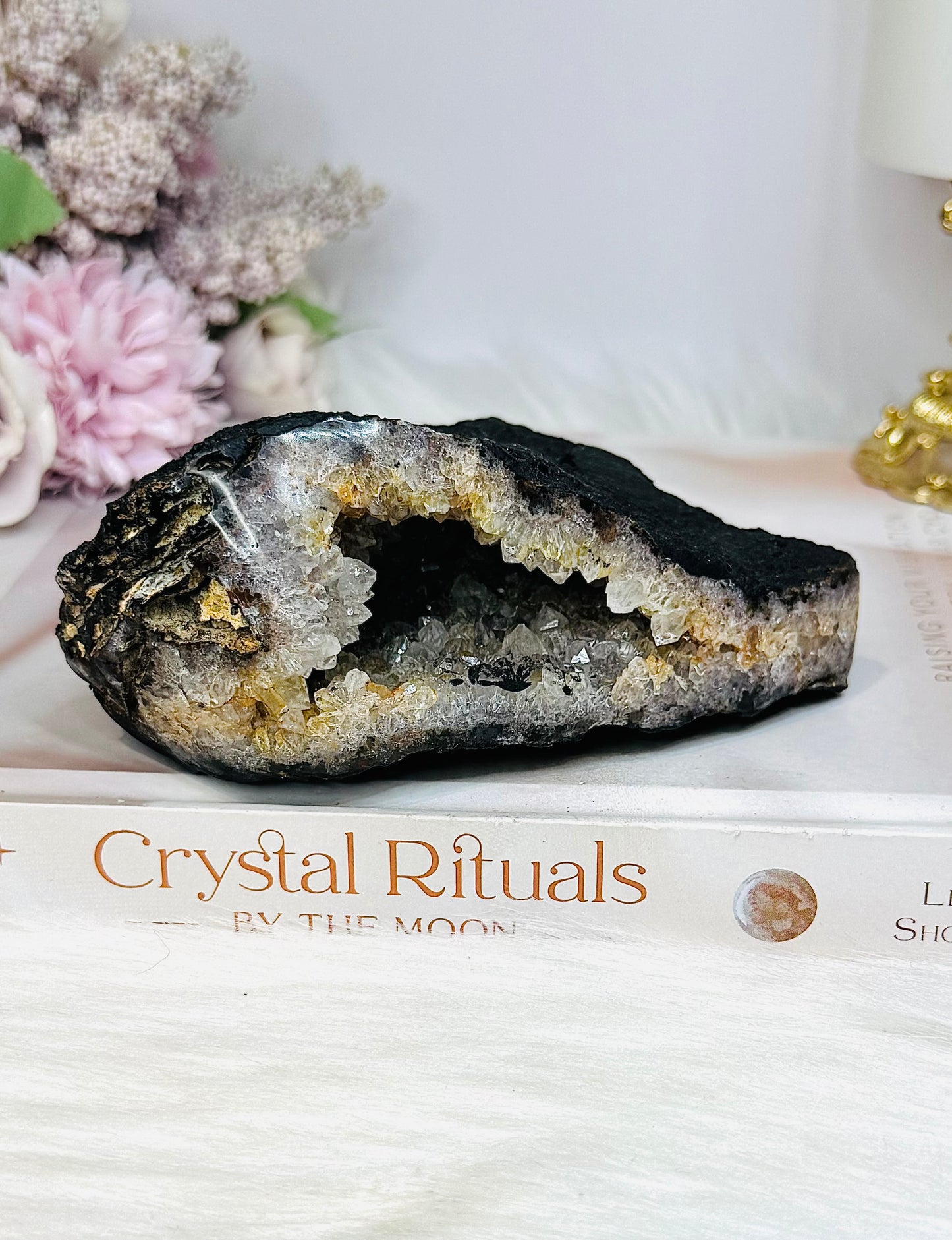 Druzy Agate Natural Geode 387g