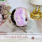 Rare Large Pink Aragonite Sphere on Stand 434g
