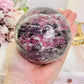 Large High Grade 624gram Pink Tourmaline Sphere On Stand