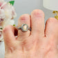 Beautiful Moonstone Adjustable Ring In Gift Bag