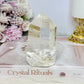 High Grade Clear Quartz Chunky Tower with Rainbows 10cm 324g