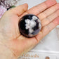 High Grade Blue Flower Agate Sphere on Stand 120g