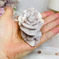 Flower Agate Carved Rose on Stand 8.5cm