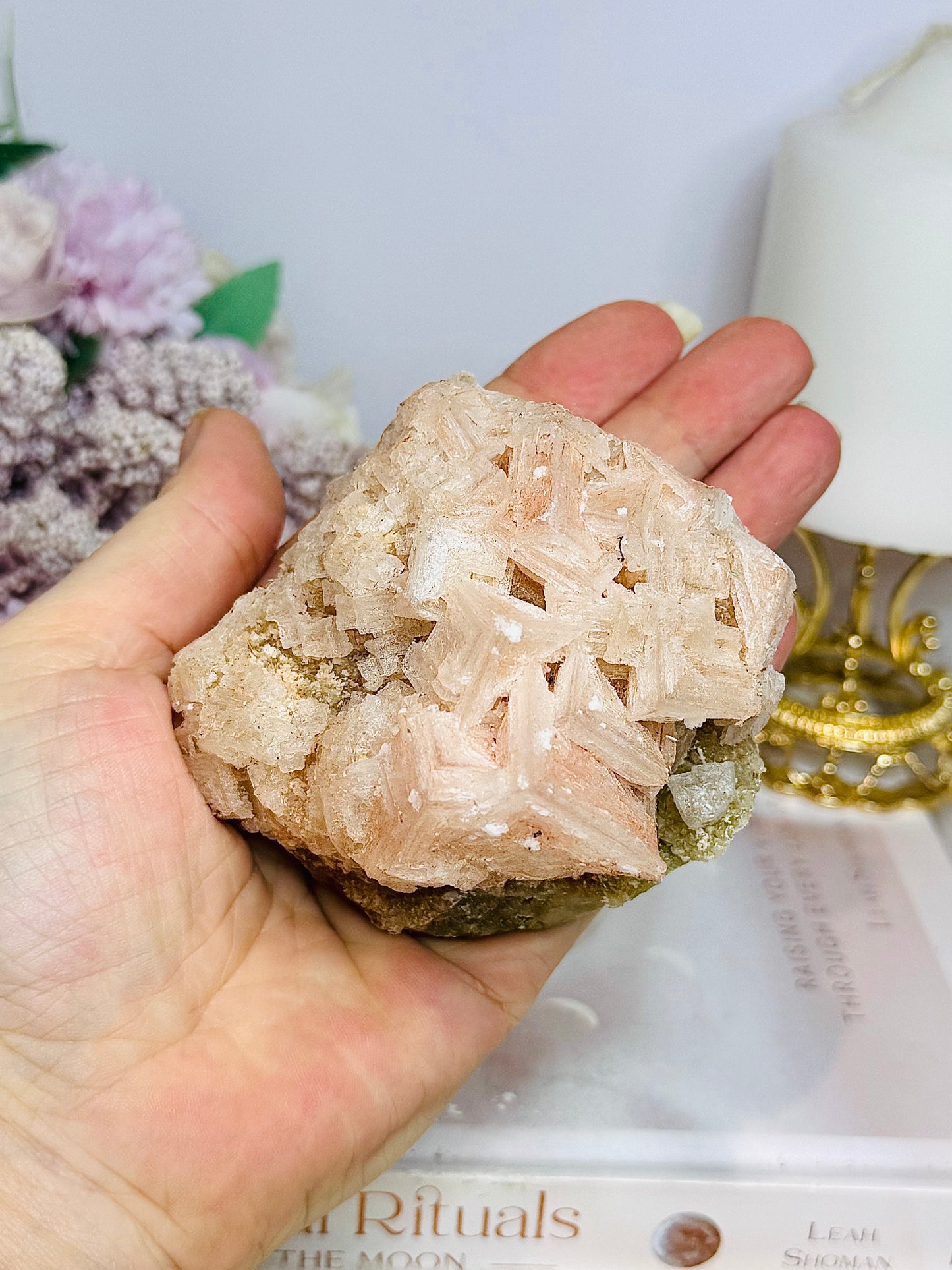Natural Pink Halite Specimen 233g 8cm From USA