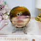 Large Mookaite Jasper Sphere on Stand 520g
