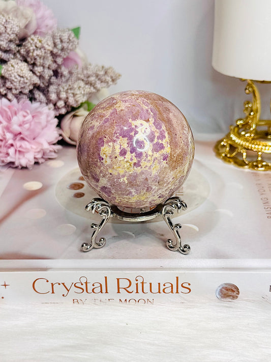 Phosphosiderite Sphere on Stand 244g
