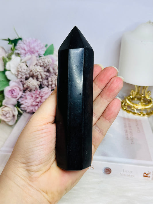 Large Black Tourmaline Tower 14.5cm