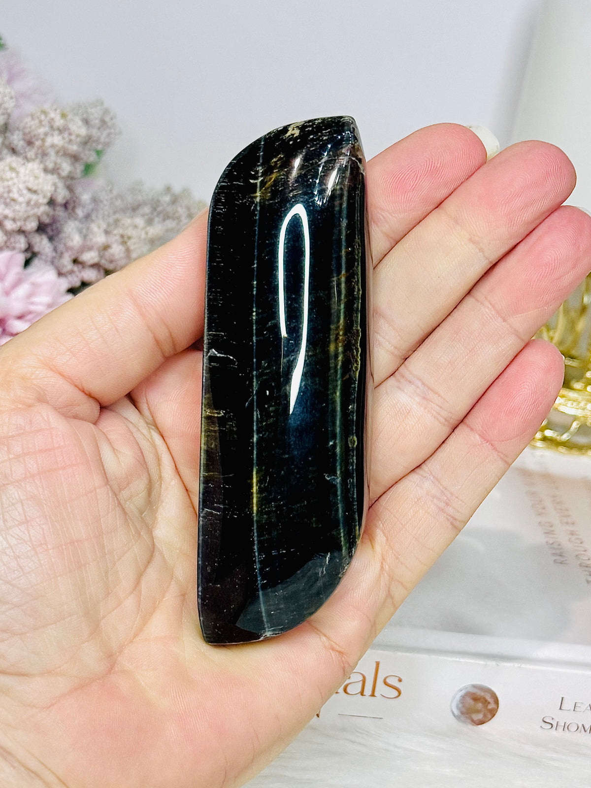 High Grade Rare Blue Tigers Eye Freeform 10cm