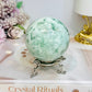 Green Alabaster Sphere (Synthetic) On Stand