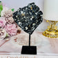 Black Tourmaline In Matrix Natural Specimen on Stand 14cm