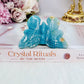 Beautiful Sky Blue Quartz  Butterfly Carving