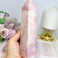 Large Pink Opal Tower 16.5cm