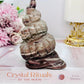 Unique Jasper Shell Carving 13cm 440grams