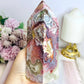 Large Mexican Lace Agate Chunky Tower 16cm